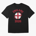 England World Cup 2026 football supporter| St George Cross Football Oversized T-Shirt Celebrate Soccer Greatness during FIFA World Cup 2026 for Fans of Cristiano Ronaldo and England and Germany, Bringing Football History, Final Match Energy, Crowd