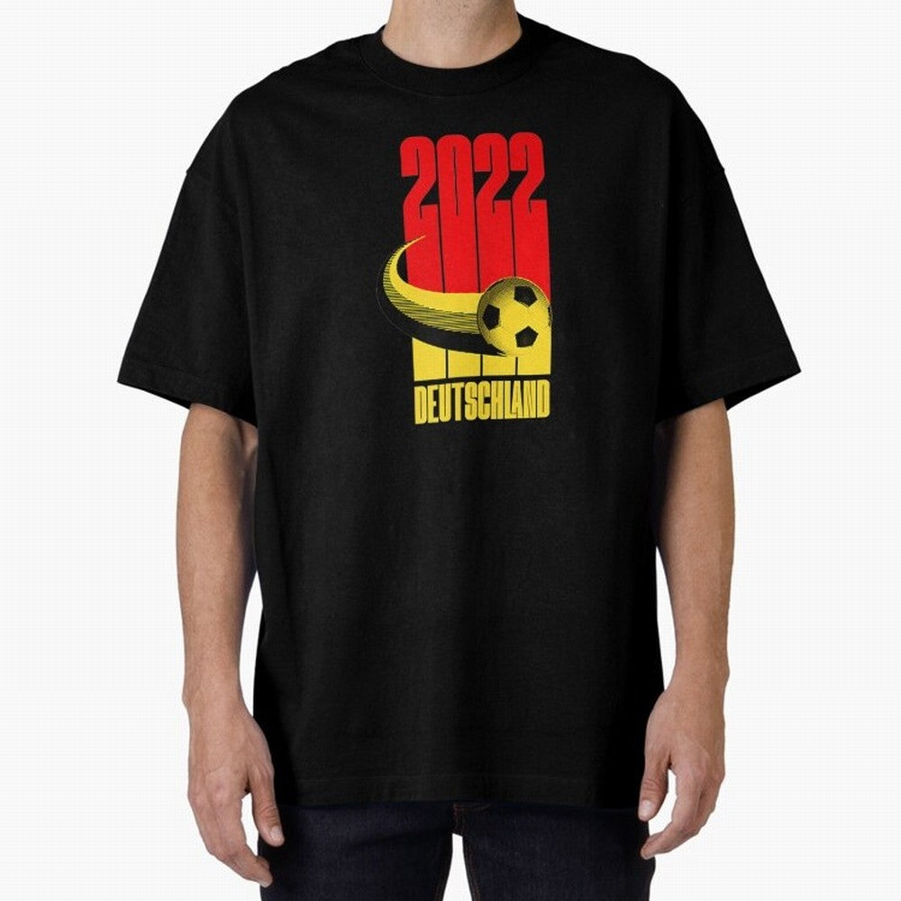 Germany 2022 Football Soccer Graphic Deutschland Oversized T-Shirt Show Support during the FIFA World Cup 2026 USA Canada Mexico Journey through Messi Highlights, Argentina Pride, Championship Spirit, Famous Goals, Roaring Crowds and International