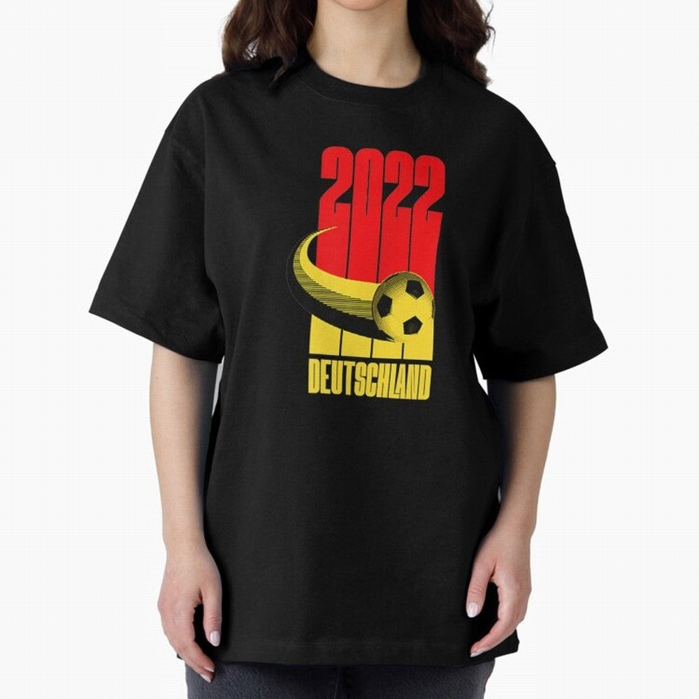 Germany 2022 Football Soccer Graphic Deutschland Oversized T-Shirt Show Support during the FIFA World Cup 2026 USA Canada Mexico Journey through Messi Highlights, Argentina Pride, Championship Spirit, Famous Goals, Roaring Crowds and International