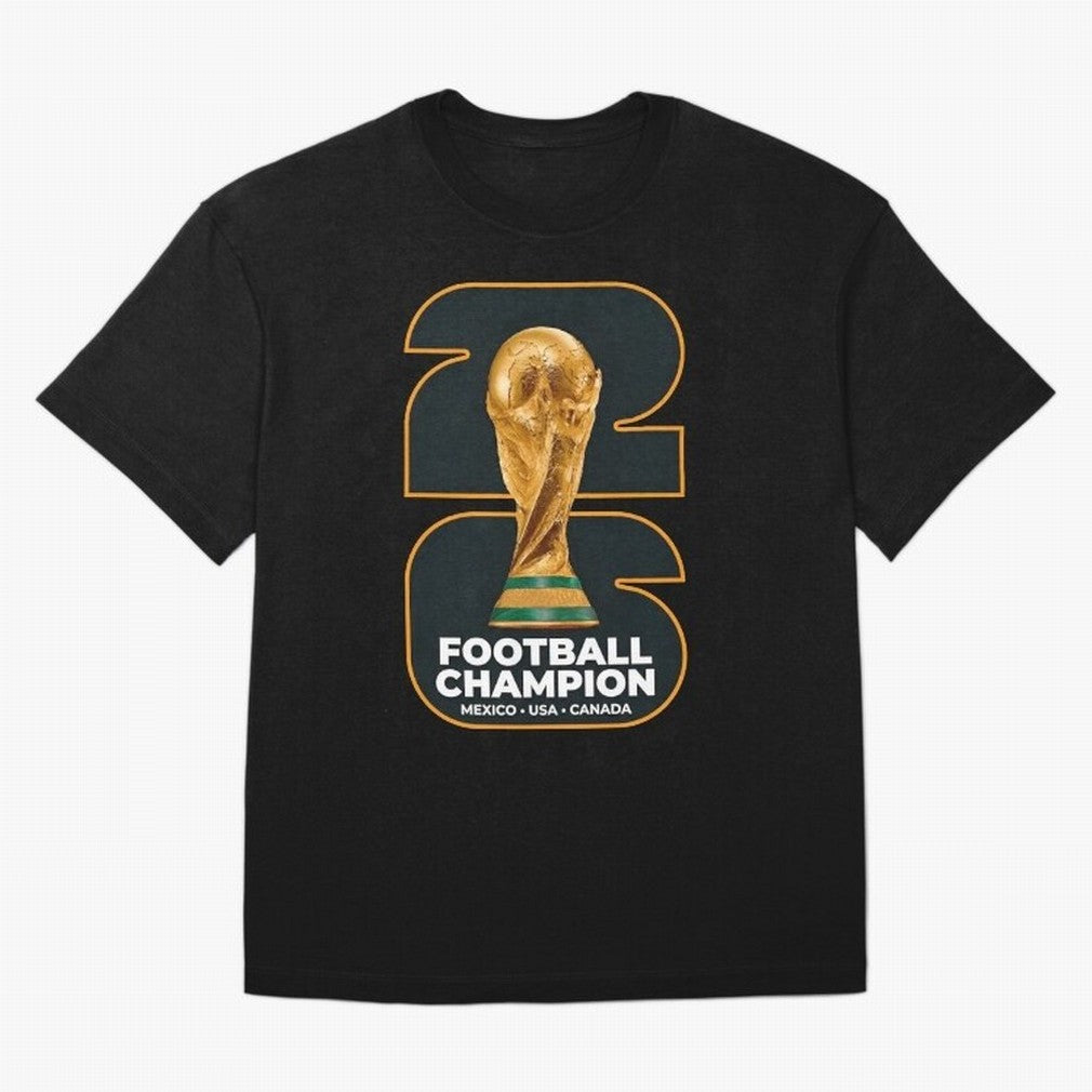 2026 Soccer Tournament Graphic - Football Champion Art Oversized T-Shirt Carry National Pride through Global Football Passion for FIFA World Cup 2026, Centered on Messi, CR7 and Mbappe, Germany, Retro Football Energy, Iconic Rivalries, Trophy Chase