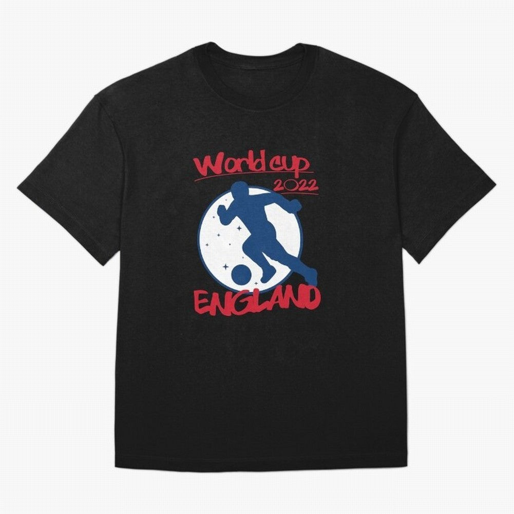 England World Cup 2022 Oversized T-Shirt Share FIFA World Cup 2026 Group Stage Highlighting CR7, Argentina, France and Brazil Energy, Classic Soccer Heritage, Championship Pressure, Fan Loyalty and International Pride; Perfect for People Who Love