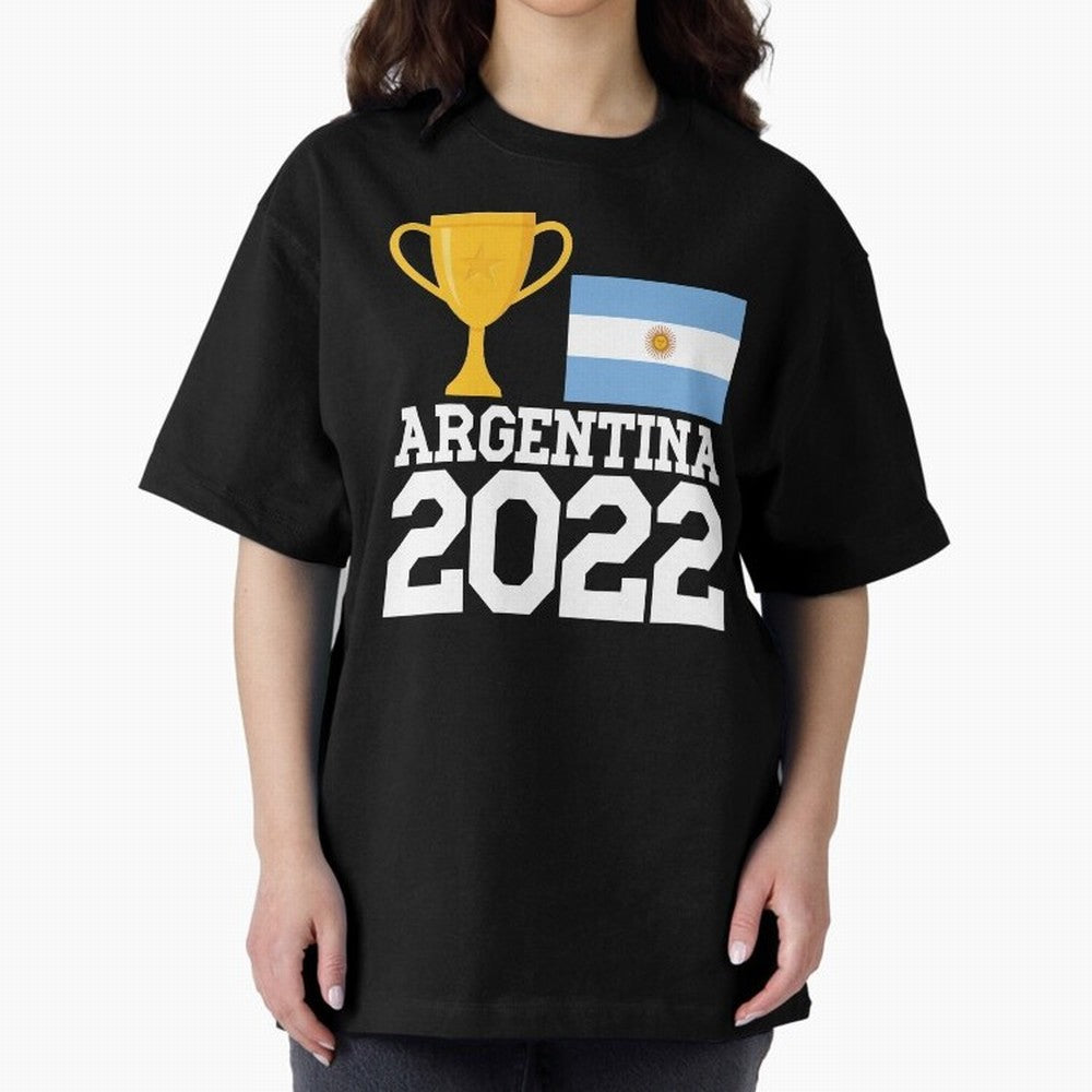 Argentina World Cup Soccer Football 2022, Argentina Soccer Jersey Argentinian Football, Argentina, Argentinian, Qatar World Cup 2022 Oversized T-Shirt Make Game Day About the FIFA World Cup 2026 USA Canada Mexico Journey through Mbappe and Neymar