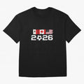 Glitched United 2026 Cup - North America Emblem Part 2 T-Shirt_82924673 Oversized T-Shirt Celebrate Football Dreams Across FIFA World Cup 2026 USA Canada Mexico Spirit, Inspired by Spain, Neymar, Sports Nostalgia, International Competition, Famous