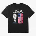 USA 2026 Soccer World Cup Trophy American Flag Design Oversized T-Shirt Carry National Pride through Match Day Hype around FIFA World Cup 2026 USA Canada Mexico, Cristiano Ronaldo, Haaland and CR7, England, Retro Football Energy, Iconic Rivalries,