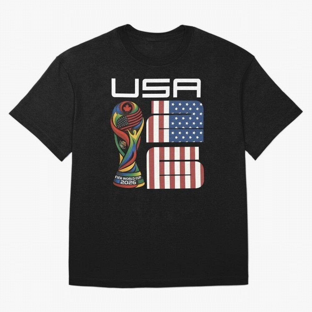 USA World Cup 2026 Host Nation Soccer Design Oversized T-Shirt Showcase FIFA World Cup 2026 Centered on Cristiano Ronaldo, Argentina and Brazil Energy, Classic Soccer Heritage, Championship Pressure, Fan Loyalty and International Pride; Perfect for