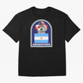 Argentina 2026 Soccer T-shirt Oversized T-Shirt Follow the Final Road of Global Football Passion for FIFA World Cup 2026, Highlighting Mbappe and Neymar, France, Football Festival Excitement, Trophy Ambitions, Country Rivalries and Star Player