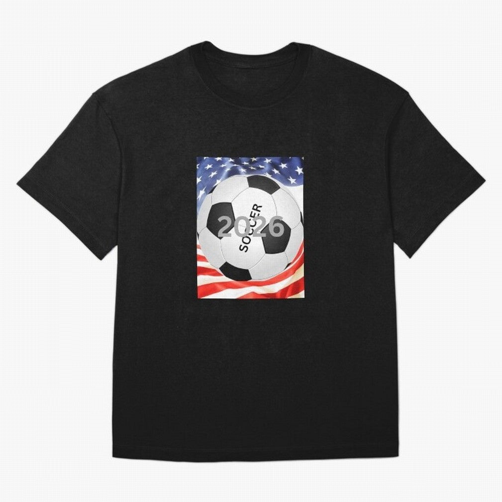 THIS IS SOCCER 2026 Oversized T-Shirt Experience the Global Stage of FIFA World Cup 2026 USA Canada Mexico Spirit, Filled with England and Germany, Messi, Neymar and Mbappe, Match Day Excitement, Supporter Culture, Golden Goals and Global Football