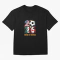 United By Football Soccer Fan Gear 2026 Oversized T-Shirt Back Your Heroes with FIFA World Cup 2026 USA Canada Mexico for Fans of Neymar, Haaland and Cristiano Ronaldo and Portugal, Spain and Germany, Bringing Supporter Pride, Iconic Celebrations,