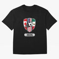 North United America Shield 2026 Cup Oversized T-Shirt Upgrade the FIFA World Cup 2026 Journey through Messi, CR7 and Mbappe Highlights, Netherlands Pride, Stadium Chants, National Pride, Trophy Dreams and Unforgettable Football Memories; Great for
