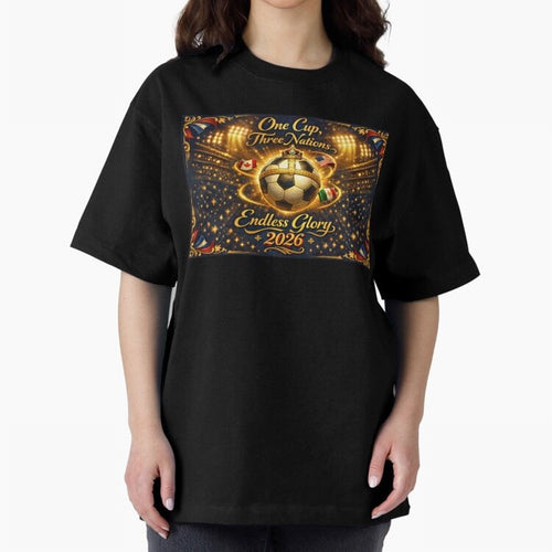 2026 World Cup Celebration inpired by renaissance art Oversized T-Shirt Spotlight Match Day Hype around FIFA World Cup 2026 Group Stage, Messi, Brazil, Retro Football Energy, Iconic Rivalries, Trophy Chase Drama and Stadium Atmosphere; Built for