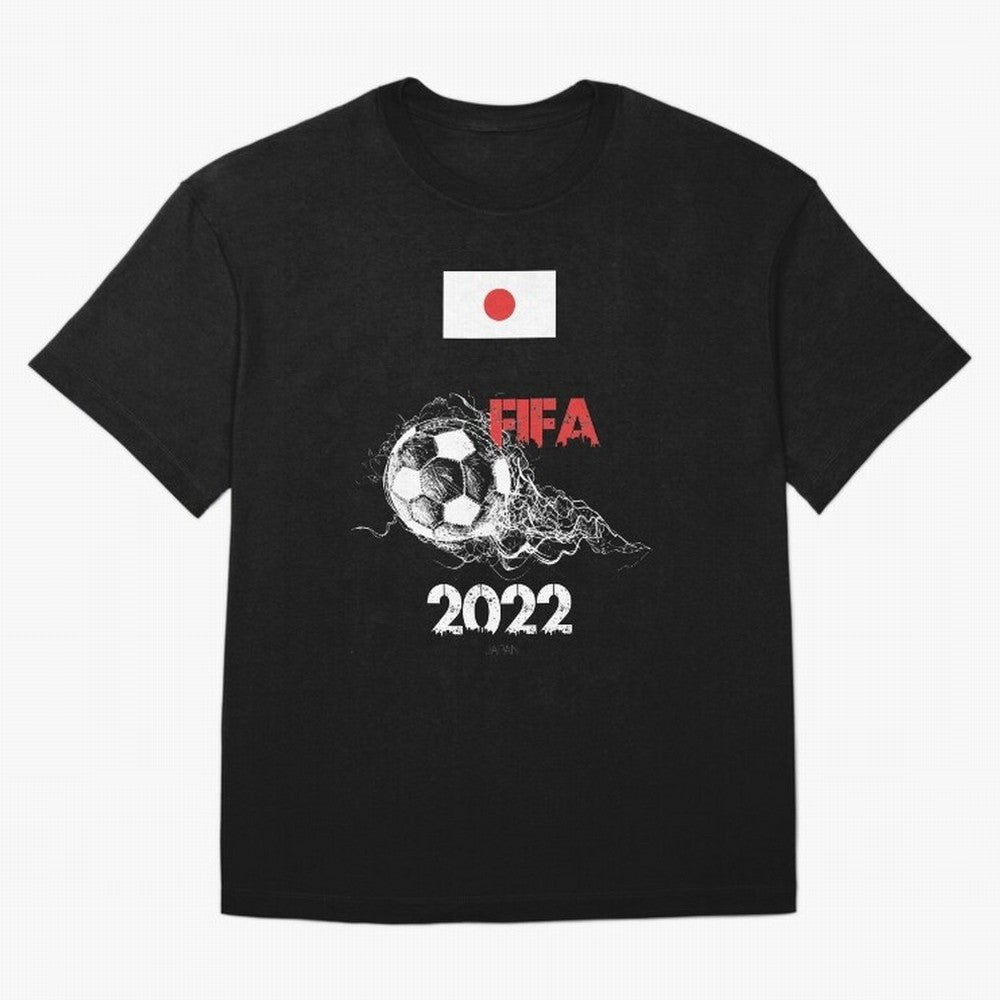 World Cup Qatar 2022 Japan Oversized T-Shirt Remember Iconic Moments from FIFA World Cup 2026 USA Canada Mexico Spirit, Featuring France and Portugal, Messi, Retro Football Energy, Iconic Rivalries, Trophy Chase Drama and Stadium Atmosphere;