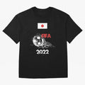 World Cup Qatar 2022 Japan Oversized T-Shirt Remember Iconic Moments from FIFA World Cup 2026 USA Canada Mexico Spirit, Featuring France and Portugal, Messi, Retro Football Energy, Iconic Rivalries, Trophy Chase Drama and Stadium Atmosphere;