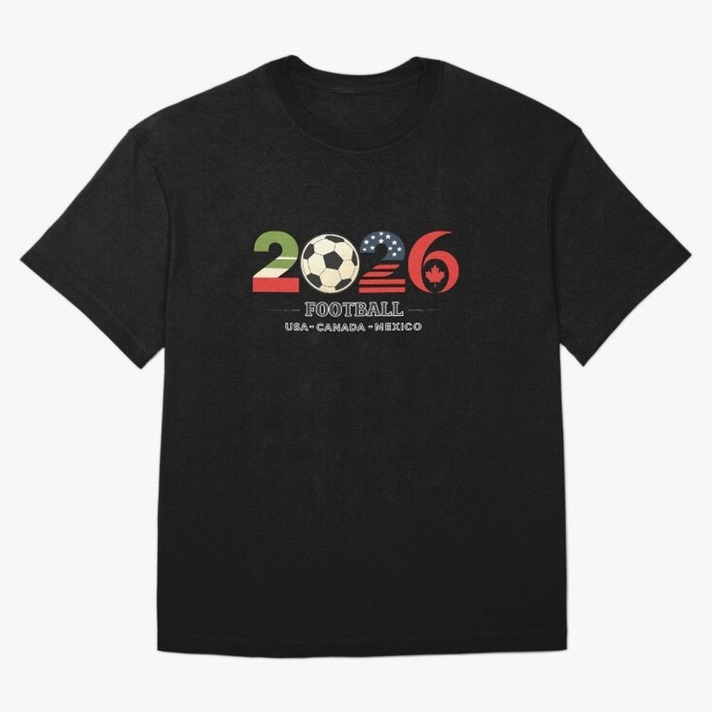 Football 2026 USA Canada Mexico Oversized T-Shirt Carry National Pride through Match Day Hype around FIFA World Cup 2026 Group Stage, Neymar, Haaland and Cristiano Ronaldo, England, Goal Celebration Energy, Supporter Heritage, Football Icons and