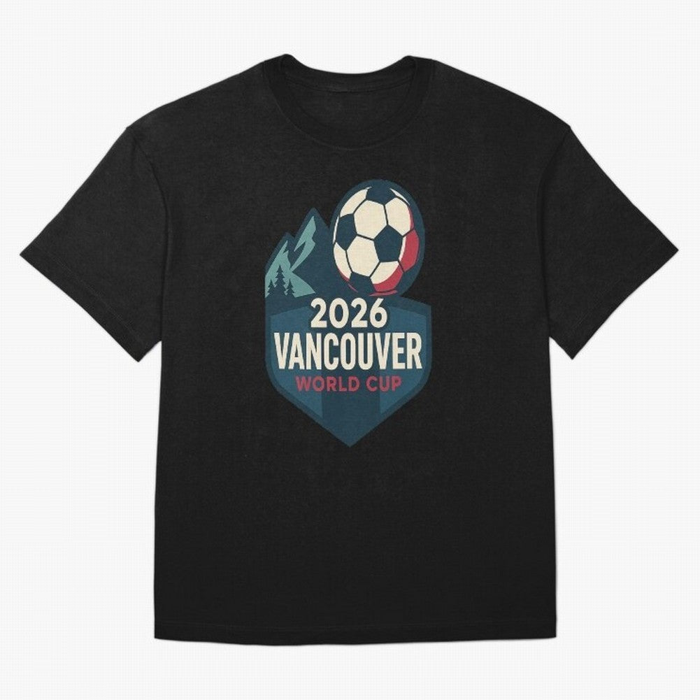 2026 Vancouver World Cup Design Oversized T-Shirt Back Your Heroes with FIFA World Cup 2026 Group Stage Connected to Haaland, Brazil Energy, Soccer Culture, Superstar Moments, National Team Dreams and Competitive Fire; Ideal for Fans Who Follow