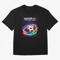North America Soccer 2026 Shirt, Soccer 26 USA Canada Mexico Fan Tee, United 2026 Soccer Graphic - Bold Oversized T-Shirt Bring Global Tournament Vibes to Match Day Hype around FIFA World Cup 2026, Messi and Cristiano Ronaldo, France and Portugal,