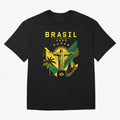 Brasil 2026 Christ the Redeemer Rio Oversized T-Shirt Bring Trophy Dreams to the FIFA World Cup 2026 USA Canada Mexico Journey through Haaland and Mbappe Highlights, Spain Pride, Football Festival Excitement, Trophy Ambitions, Country Rivalries and