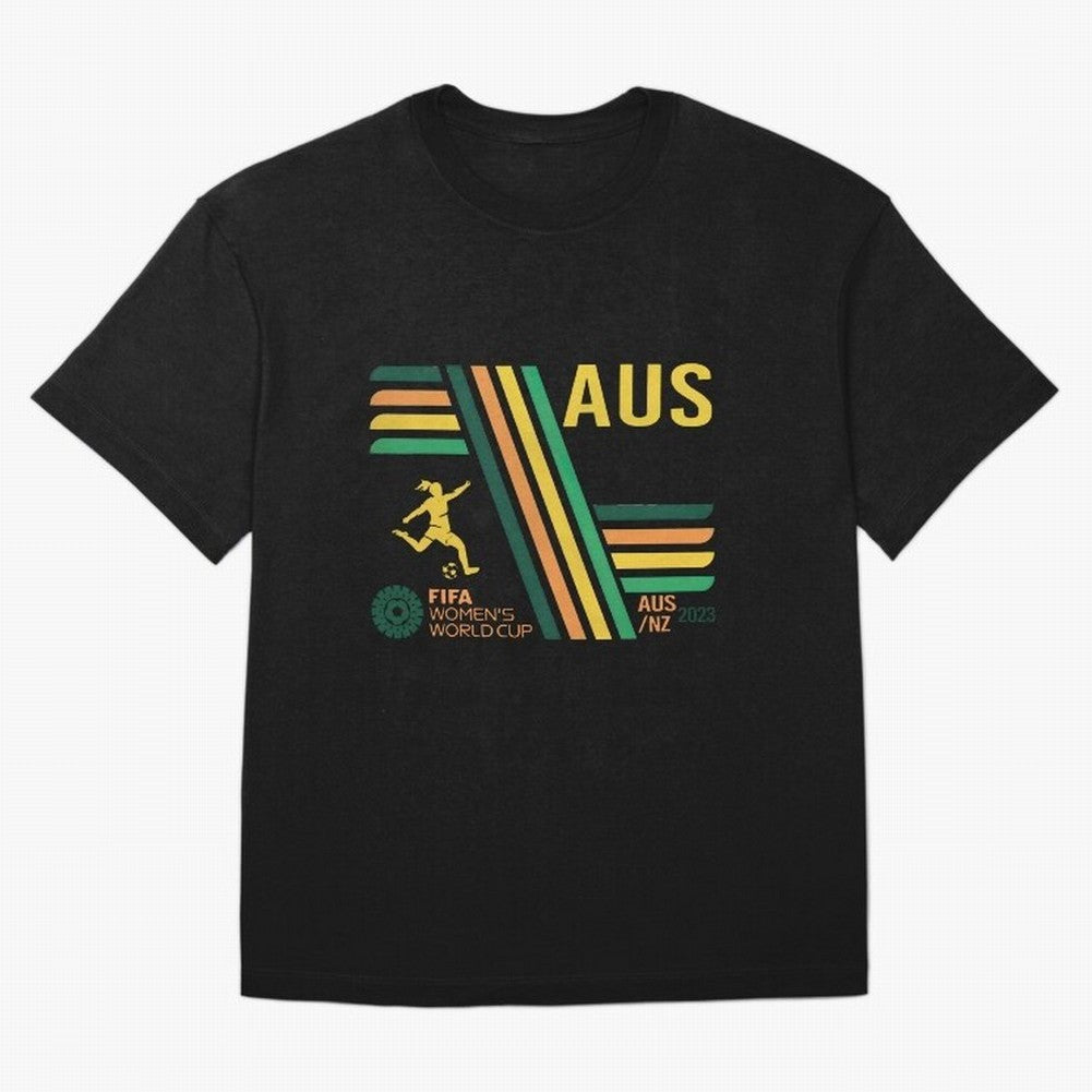Australia Women's World Cup Oversized T-Shirt Create the FIFA World Cup 2026 USA Canada Mexico Journey through Messi, CR7 and Mbappe Highlights, England Pride, Sports Nostalgia, International Competition, Famous Players and Unforgettable Victories;
