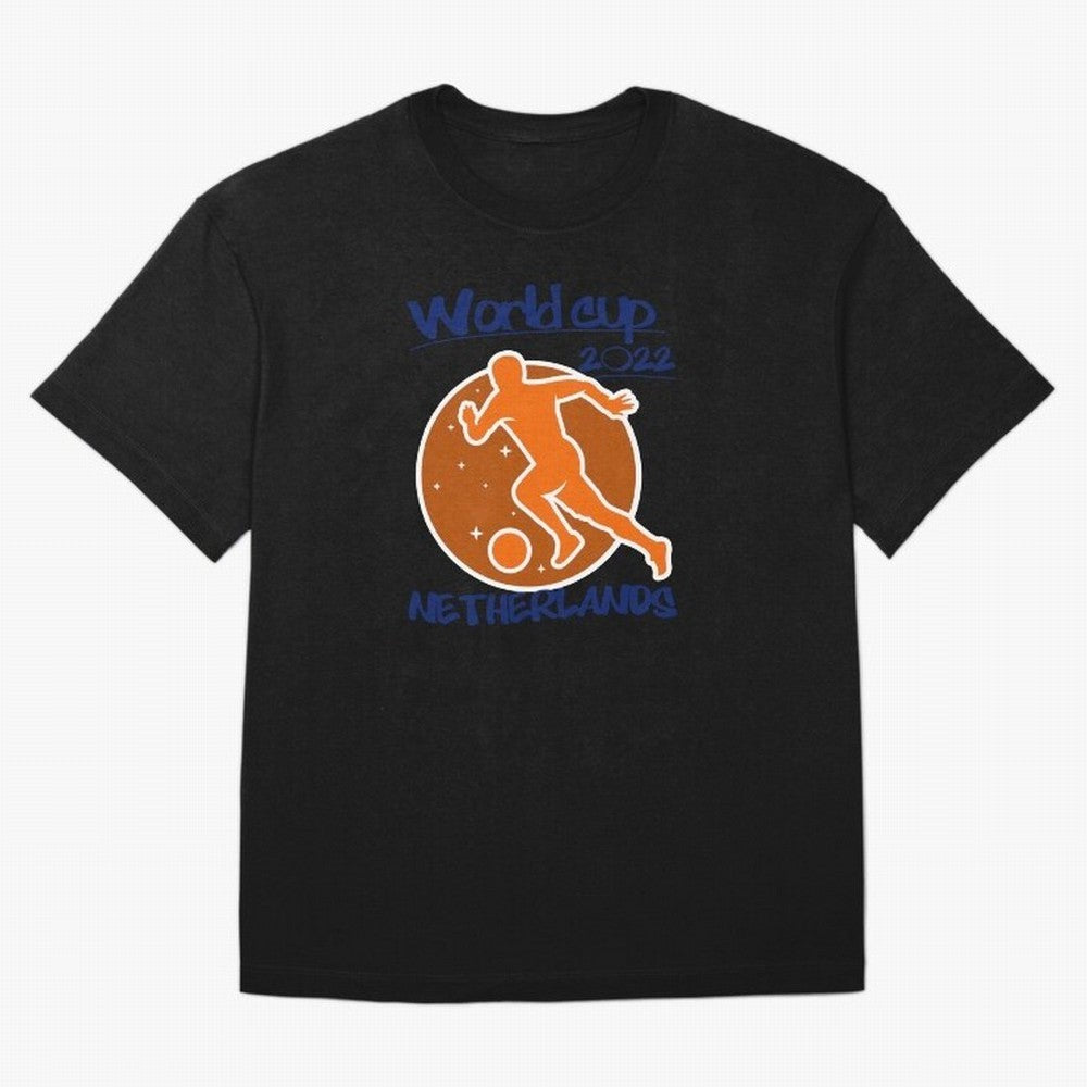 Netherlands World Cup 2022 Oversized T-Shirt Turn Up for Global Football Passion for FIFA World Cup 2026 Group Stage, Filled with Cristiano Ronaldo, Spain and Netherlands, Worldwide Fan Energy, Dramatic Goals, Stadium Lights and Championship
