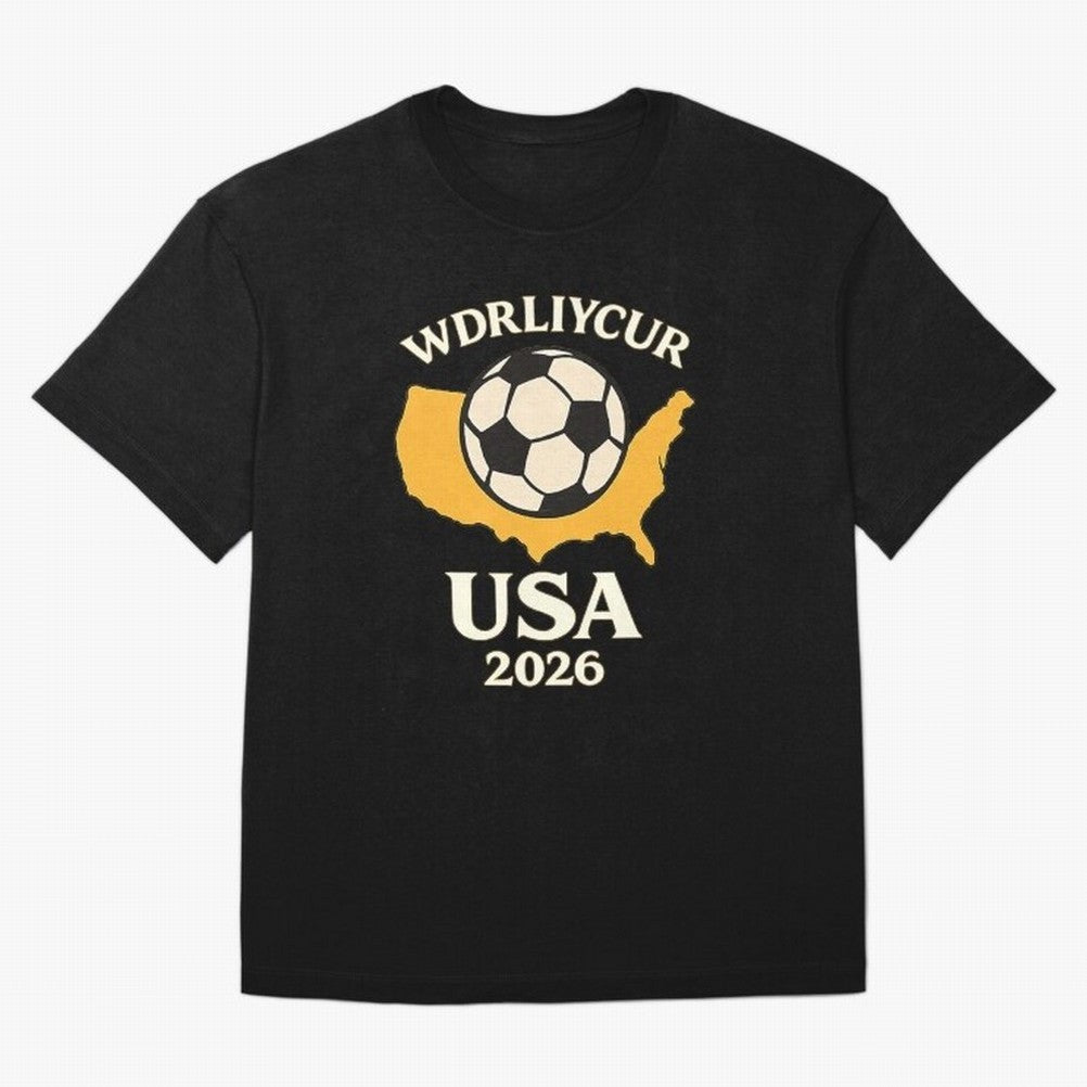 World Cup 2026 USA Soccer Fan T-Shirt Oversized T-Shirt Bring Trophy Dreams to FIFA World Cup 2026 Spirit, Capturing Netherlands, Messi, Neymar and Mbappe, Supporter Pride, Iconic Celebrations, Legendary Names and Global Match Day Energy; Perfect