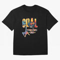 Goal World Soccer Championship 2026 Oversized T-Shirt Bring a Vintage Feel to the FIFA World Cup 2026 USA Canada Mexico Journey through Messi, CR7 and Mbappe Highlights, Germany Pride, Goal Celebration Energy, Supporter Heritage, Football Icons and