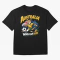 Australia World Cup 2026 Kangaroo Soccer Fan Art Oversized T-Shirt Remember Iconic Moments from the FIFA World Cup 2026 Journey through Neymar, Haaland and Cristiano Ronaldo Highlights, Spain Pride, Game Day Rituals, Football Legends, Country Pride
