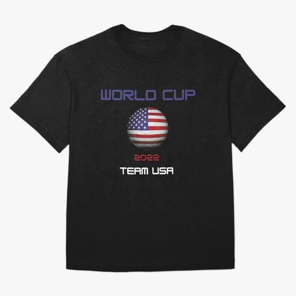 World cup 2022 Team USA Oversized T-Shirt Mark FIFA World Cup 2026 Inspired by Mbappe, Germany Energy, Sports Nostalgia, International Competition, Famous Players and Unforgettable Victories; Perfect for Supporters Who Want Bold Football Energy,