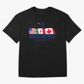 2026 North America Soccer World Tour - USA Mexico Canada Oversized T-Shirt Join the Countdown to Match Day Hype around FIFA World Cup 2026 Group Stage, Messi, Neymar and Mbappe, Argentina, France and Brazil, Tournament Hype, Historic Matchups,