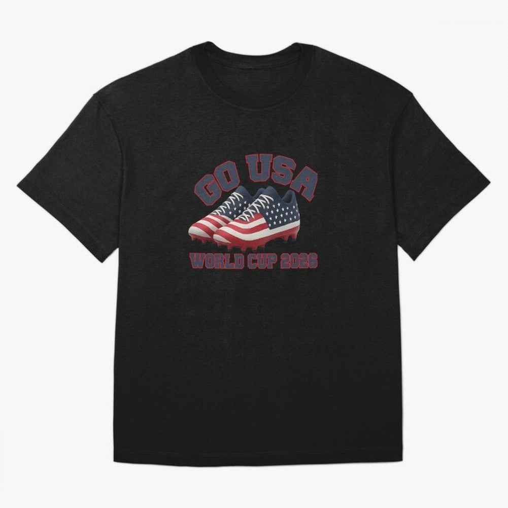 Go Usa. Usa 2026 World Cup 2026 World Cup Soccer Usa Soccer Usa Men Oversized T-Shirt Feel the Trophy Chase of FIFA World Cup 2026 Group Stage Spirit, Highlighting France, Messi, Classic Soccer Heritage, Championship Pressure, Fan Loyalty and