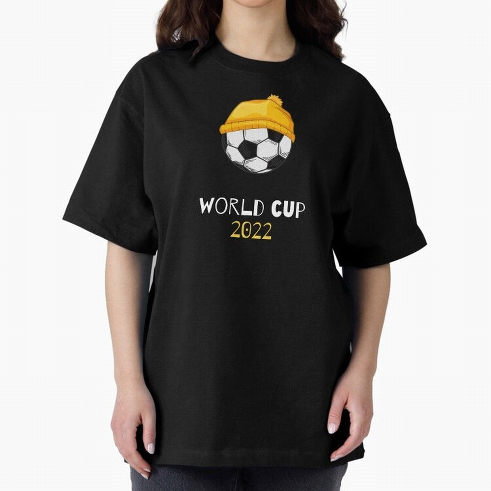 World Cup 2022 Qatar Oversized T-Shirt Upgrade Match Day Hype around FIFA World Cup 2026 Group Stage, Neymar, Spain, Supporter Pride, Iconic Celebrations, Legendary Names and Global Match Day Energy; Perfect for People Who Love Argentina, Brazil,