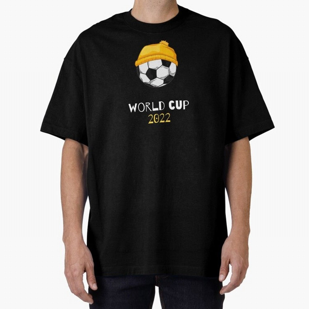 World Cup 2022 Qatar Oversized T-Shirt Upgrade Match Day Hype around FIFA World Cup 2026 Group Stage, Neymar, Spain, Supporter Pride, Iconic Celebrations, Legendary Names and Global Match Day Energy; Perfect for People Who Love Argentina, Brazil,