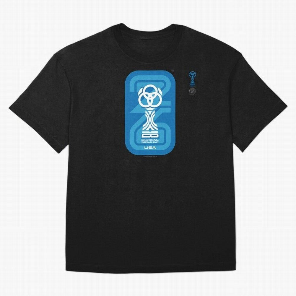 Mundial 26 USA Fan Trophy ¨C Retro Soccer World Cup Inspired Graphic ¨C Modern Football Art Design Oversized T-Shirt Honor the Beautiful Game during Match Day Hype around FIFA World Cup 2026 USA Canada Mexico, CR7, England and Germany, Soccer