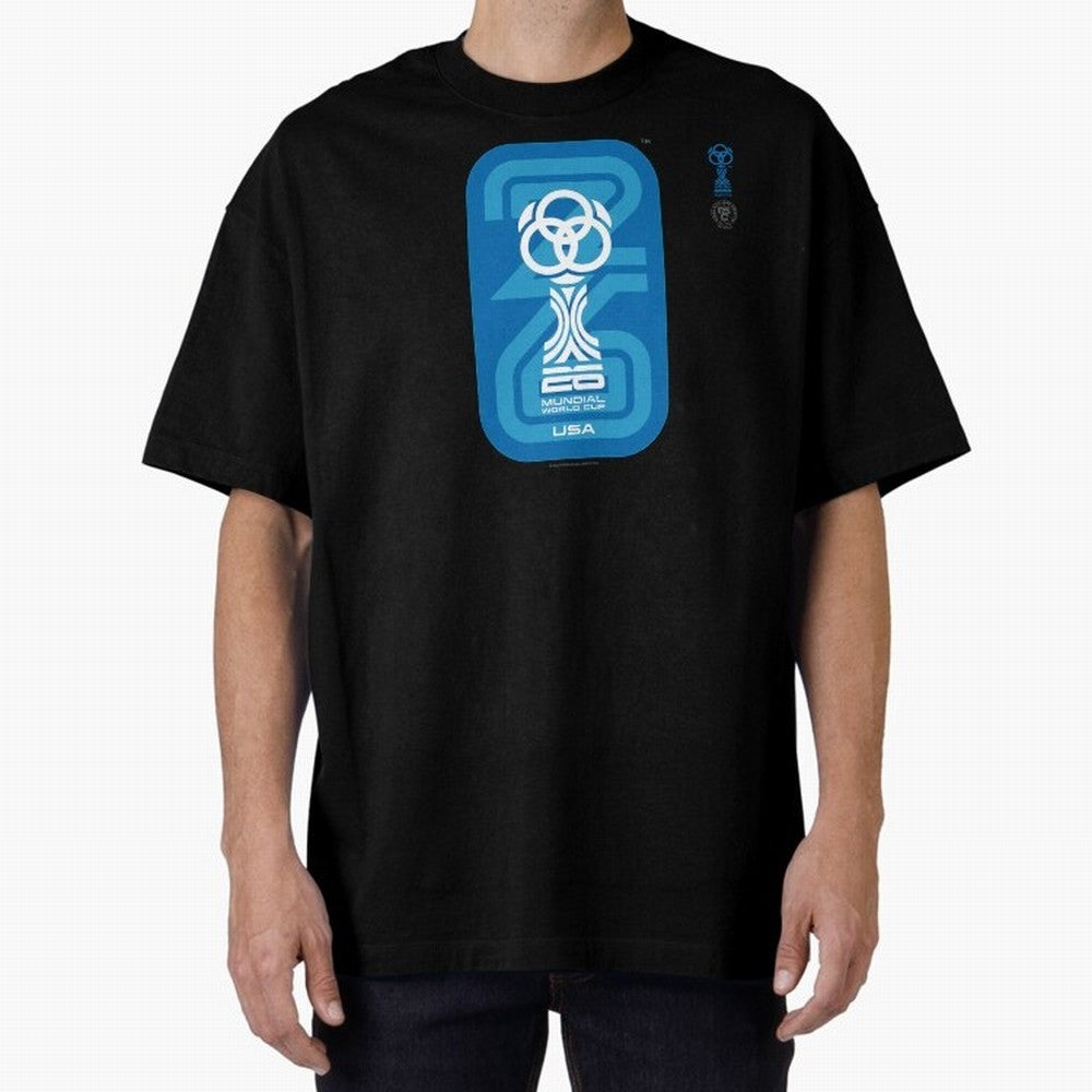 Mundial 26 USA Fan Trophy ¨C Retro Soccer World Cup Inspired Graphic ¨C Modern Football Art Design Oversized T-Shirt Honor the Beautiful Game during Match Day Hype around FIFA World Cup 2026 USA Canada Mexico, CR7, England and Germany, Soccer