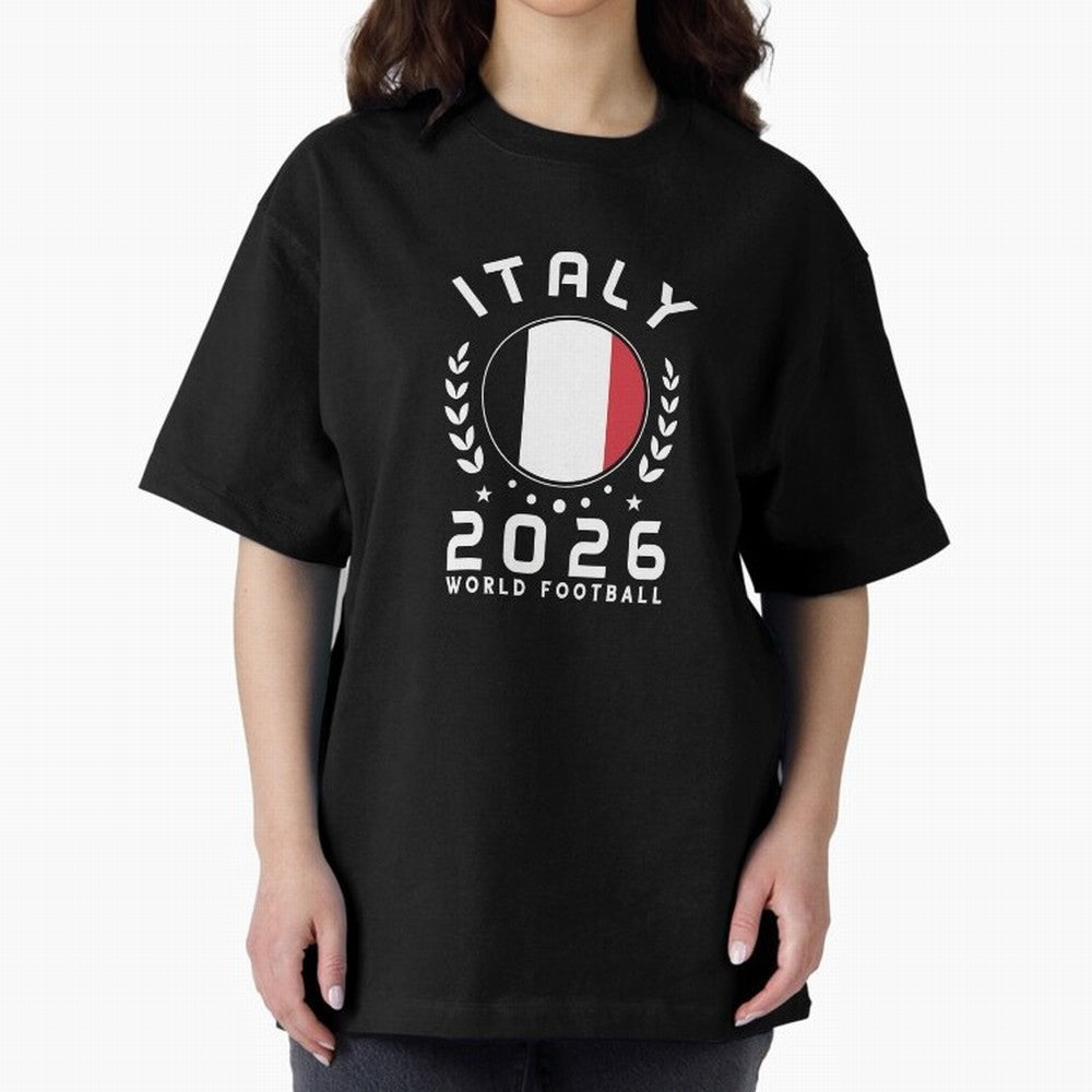 World Cup 2026 Italy Football Fan Italian Supporter T-Shirt_88563599 Oversized T-Shirt Back Your Heroes with Match Day Hype around FIFA World Cup 2026 USA Canada Mexico, Mbappe, Brazil, Portugal and Argentina, Match Day Excitement, Supporter