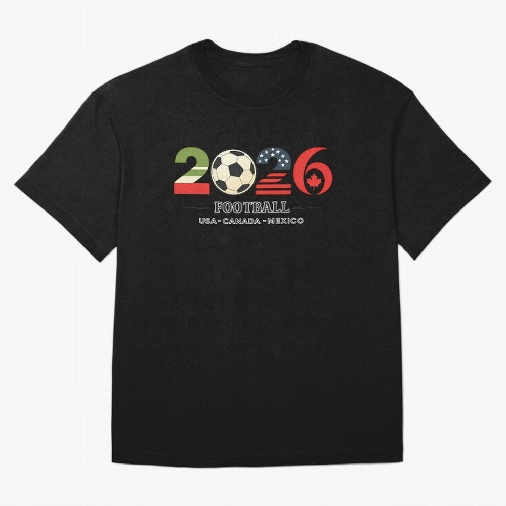 Football 2026 Usa Canada Mexico Oversized T-Shirt Support the Legends of FIFA World Cup 2026 USA Canada Mexico Highlighting Haaland and Mbappe, England and Germany Energy, Football History, Final Match Energy, Crowd Noise and Once in a Lifetime