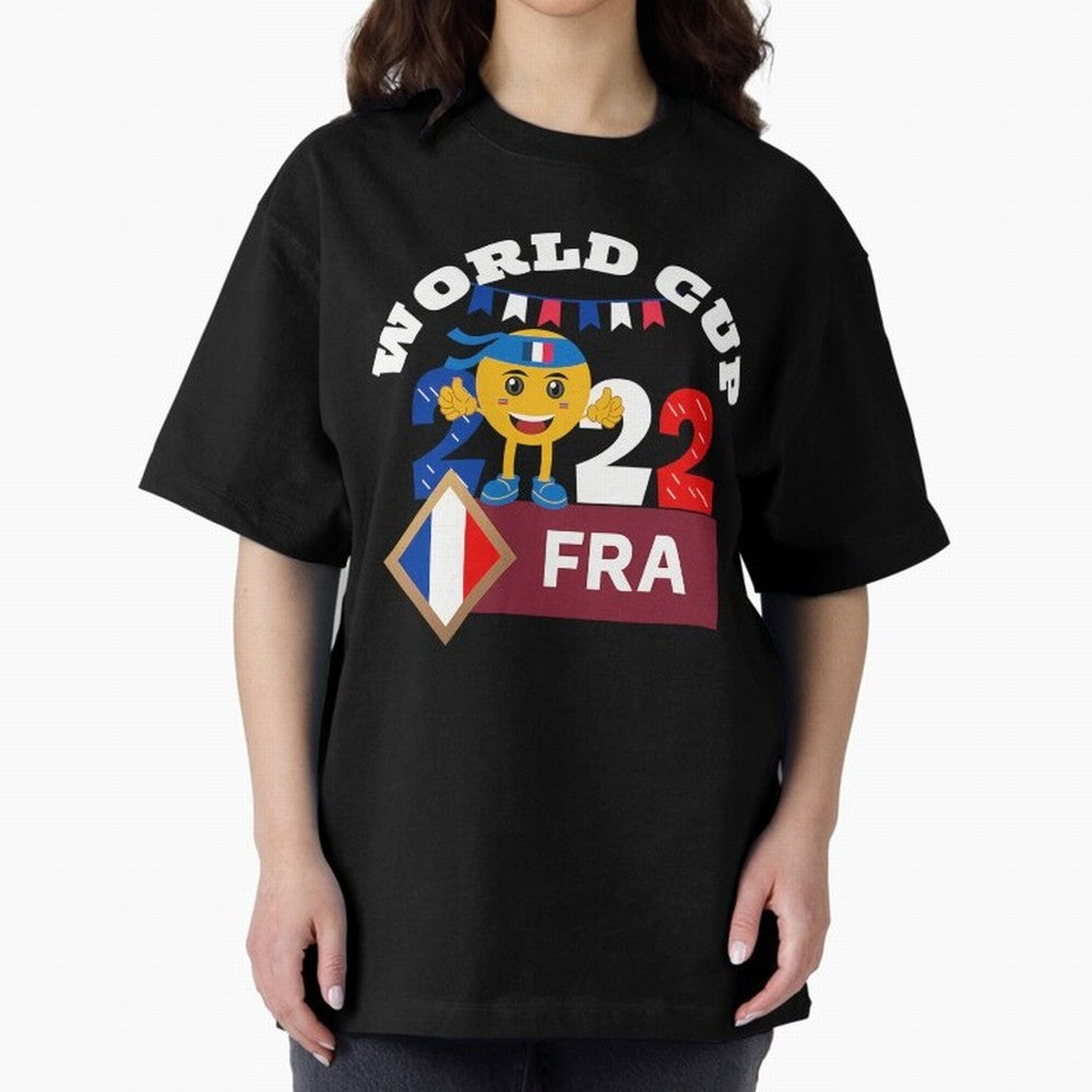Fifa World Cup 2022. France 2022. Qatar 2022 Oversized T-Shirt Feel the Roar of Match Day Hype around FIFA World Cup 2026 USA Canada Mexico, Cristiano Ronaldo, Haaland and CR7, Germany, Football Passion, Legendary Performances, Festival Vibes and