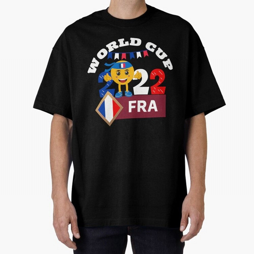 Fifa World Cup 2022. France 2022. Qatar 2022 Oversized T-Shirt Feel the Roar of Match Day Hype around FIFA World Cup 2026 USA Canada Mexico, Cristiano Ronaldo, Haaland and CR7, Germany, Football Passion, Legendary Performances, Festival Vibes and