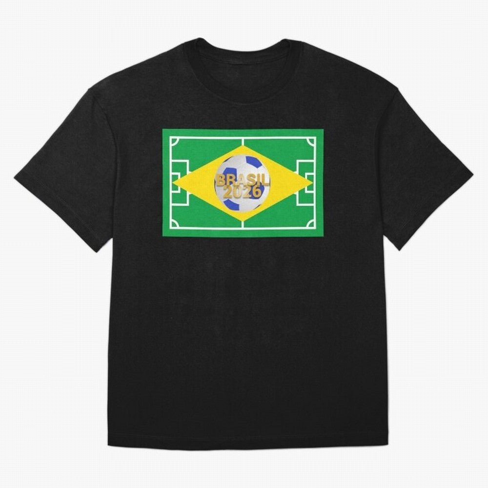 Brazil World Cup 2026 Oversized T-Shirt Join Match Day Hype around FIFA World Cup 2026, Messi and Cristiano Ronaldo, England, Football Passion, Legendary Performances, Festival Vibes and Supporter Community; Perfect for Supporters Who Want Bold