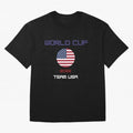 World cup 2022 Team USA Oversized T-Shirt Show Match Day Excitement for FIFA World Cup 2026 Group Stage Spirit, Celebrating Spain, Mbappe, Soccer Culture, Superstar Moments, National Team Dreams and Competitive Fire; Great for Supporters Who Love