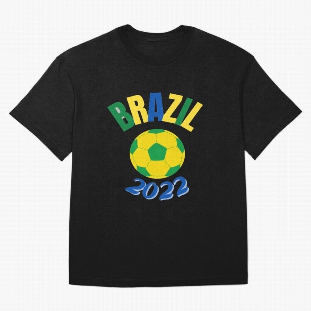 Brazil FIFA world cup 2022 T shirt Oversized T-Shirt Relive FIFA World Cup 2026 Spirit, Capturing England and Germany, Mbappe and Neymar, Global Supporter Spirit, Legendary Goals, National Colors and Tournament Celebration; Built for Supporters