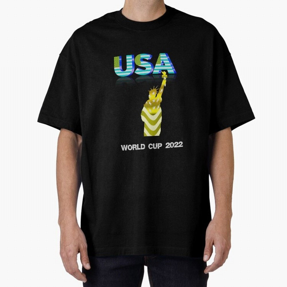USA World Cup 2022 Oversized T-Shirt Celebrate the Next Chapter of FIFA World Cup 2026 Group Stage Spirit, Connected to Netherlands, CR7 and Messi, Soccer Culture, Superstar Moments, National Team Dreams and Competitive Fire; Great for Watch