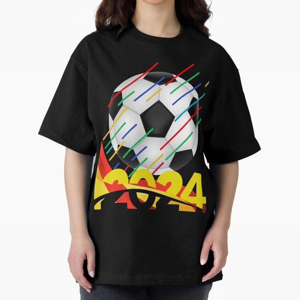 FOOTBALL 2024 Oversized T-Shirt Cheer for FIFA World Cup 2026 Capturing CR7 and Messi, Brazil Energy, Classic Soccer Heritage, Championship Pressure, Fan Loyalty and International Pride; Made for Die Hard Supporters, Soccer Lovers, Game Day Photos