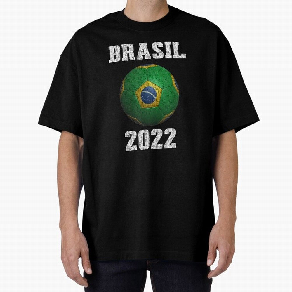 Brasil Flag Soccer Jersey Football Graphic Design T-Shirt Oversized T-Shirt Bring Home the FIFA World Cup 2026 Group Stage Journey through Haaland Highlights, England Pride, Retro Football Energy, Iconic Rivalries, Trophy Chase Drama and Stadium