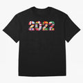 Flags of the 32 Teams that Played in Qatar in 2022 for Football Fans Oversized T-Shirt Show Championship Spirit for FIFA World Cup 2026 for Fans of Messi, CR7 and Mbappe and Brazil, Bringing Sports Nostalgia, International Competition, Famous