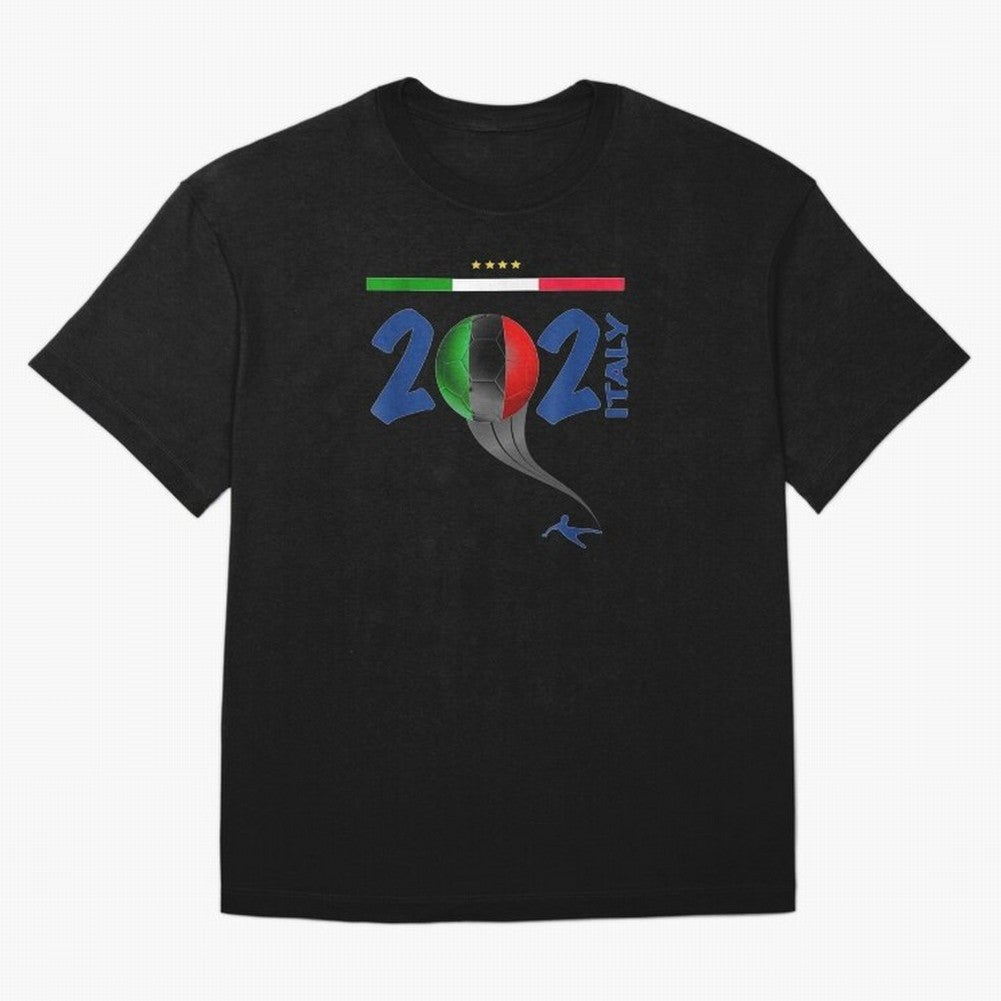 Italy Football - Italian Soccer National Team Oversized T-Shirt Make Every Kick Count in Global Football Passion for FIFA World Cup 2026 Group Stage, Made for Messi and Cristiano Ronaldo, England, France and Netherlands, Fan Favorite Moments,
