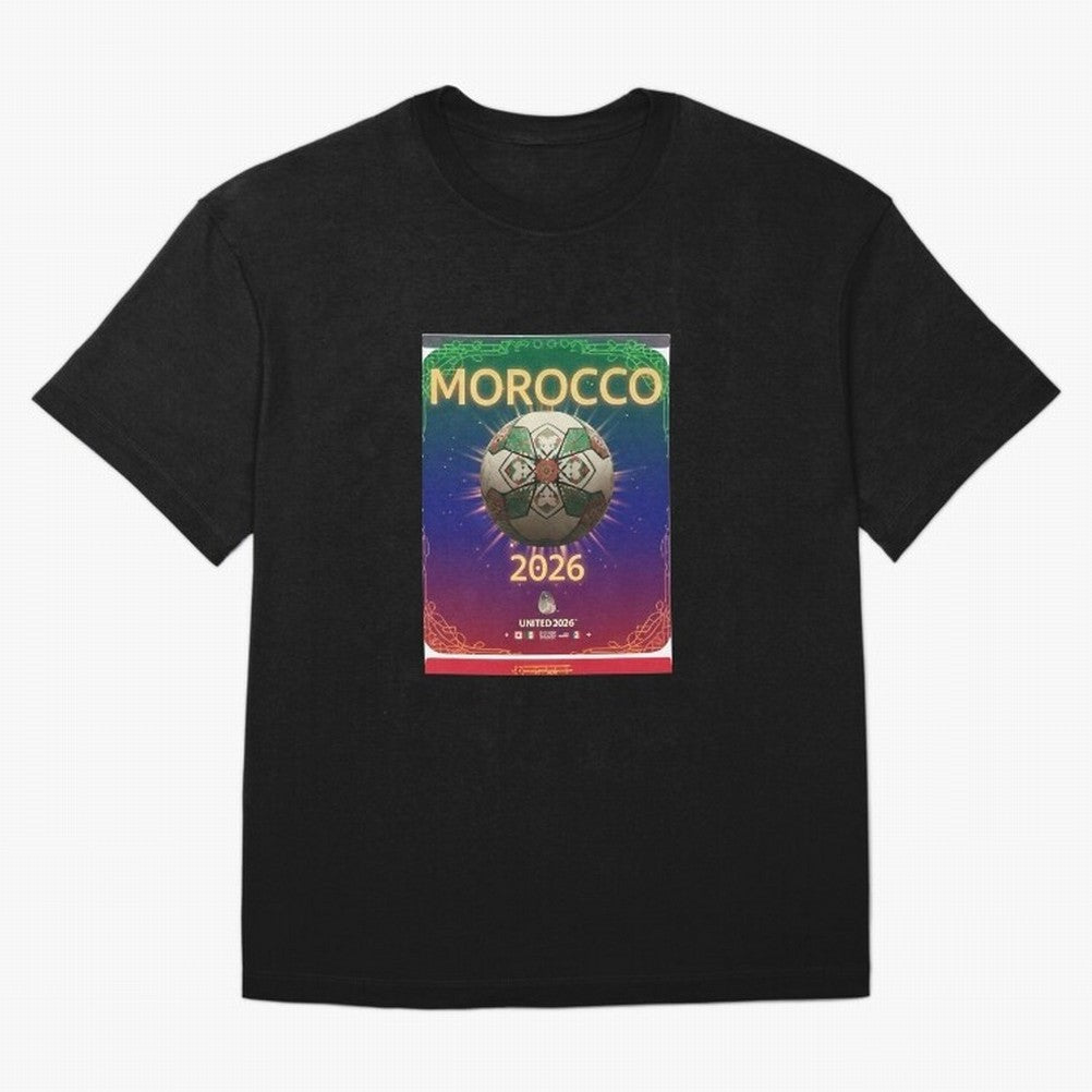 Morocco 2026 World Cup - Traditional Zellige Football Oversized T-Shirt Make Game Day About FIFA World Cup 2026 USA Canada Mexico Spirit, Made for France and Portugal, Messi, Neymar and Mbappe, Match Day Excitement, Supporter Culture, Golden Goals