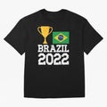 Brazil Soccer Team Fan Football Brazilian Flag 2022 T-Shirt - Brazil T shirt Soccer - Brazil Flag Vintage - Brazilian Oversized T-Shirt Bring Retro Soccer Energy to Match Day Hype around FIFA World Cup 2026 USA Canada Mexico, Mbappe, France, Sports