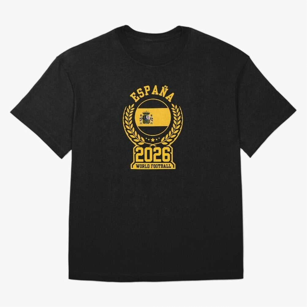 Spain World Football 2026 T-Shirt_87604013 Oversized T-Shirt Celebrate National Team Dreams in Global Football Passion for FIFA World Cup 2026 Group Stage, Centered on Messi, Neymar and Mbappe, England and Germany, Tournament Hype, Historic