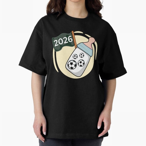 Baby 2026 FOOTBALL Oversized T-Shirt Carry FIFA World Cup 2026 Spirit, Inspired by Netherlands, Haaland, Supporter Pride, Iconic Celebrations, Legendary Names and Global Match Day Energy; Great for Watch Parties, Sports Bars, Family Nights, Fan
