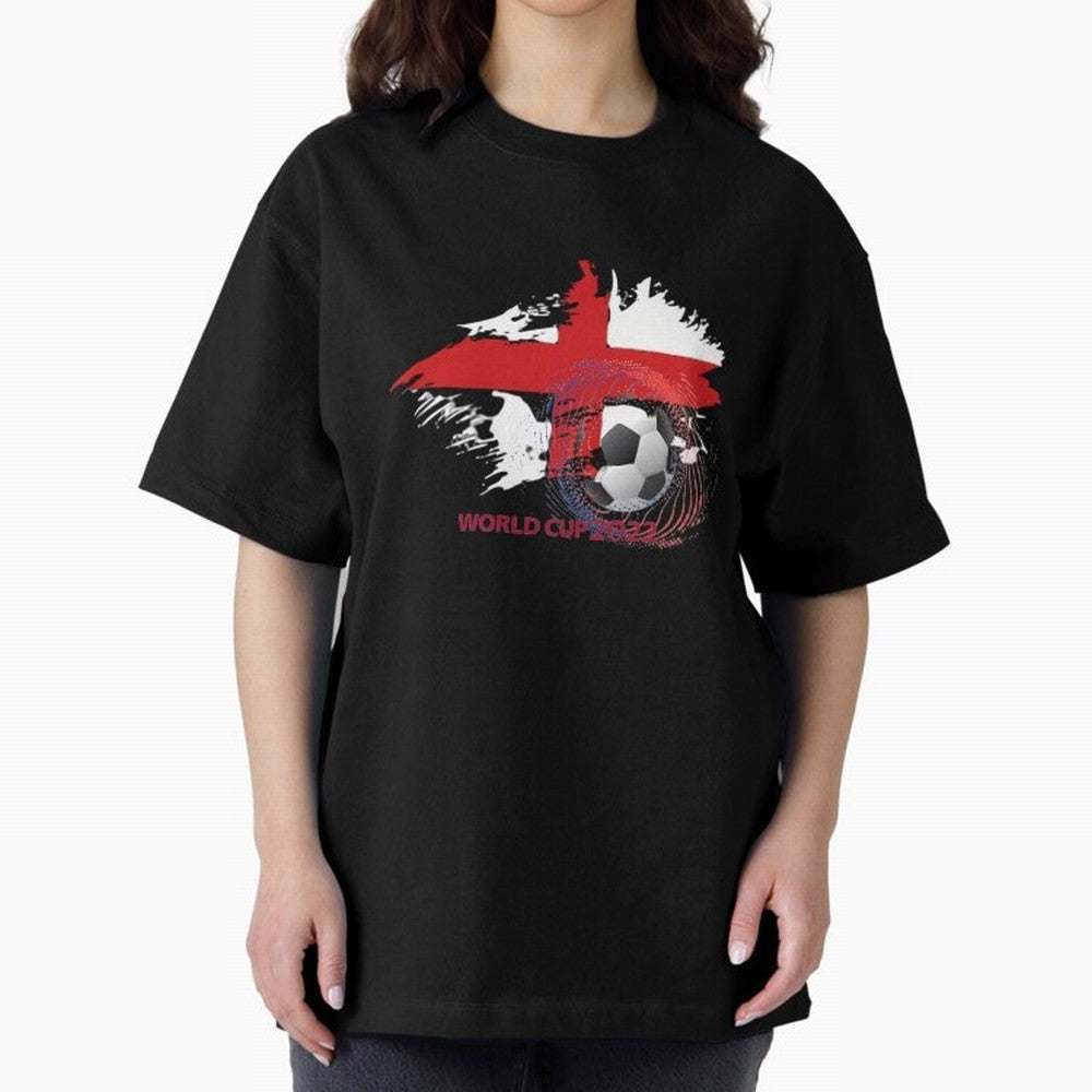 England World Cup 2022 Oversized T-Shirt Fuel the Hype around Match Day Hype around FIFA World Cup 2026 Group Stage, Messi and Cristiano Ronaldo, France, Football Festival Excitement, Trophy Ambitions, Country Rivalries and Star Player Buzz;