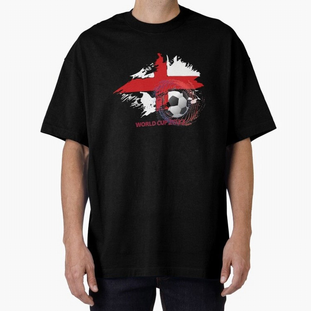 England World Cup 2022 Oversized T-Shirt Fuel the Hype around Match Day Hype around FIFA World Cup 2026 Group Stage, Messi and Cristiano Ronaldo, France, Football Festival Excitement, Trophy Ambitions, Country Rivalries and Star Player Buzz;